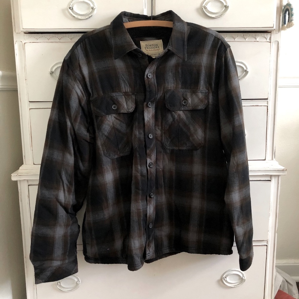 Men’s Boston Traders Sherpa Lined Flannel